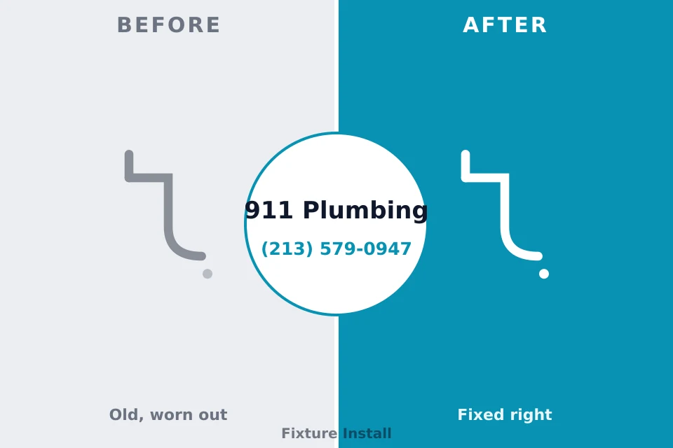 Before and after: plumbing company Bosque Farms, NM
